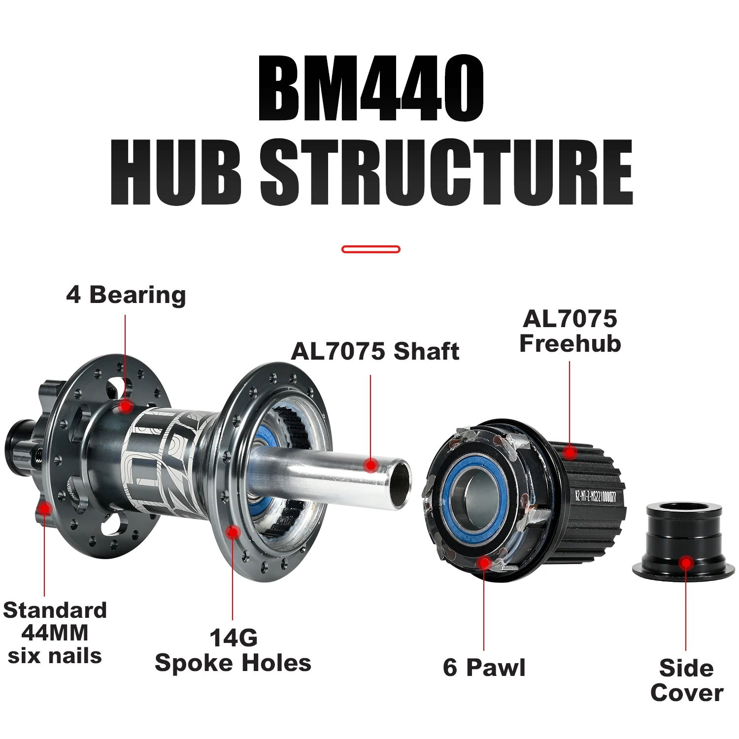 Koozer Boost Hub mbs محاور 6 Pawls 3 الأسنان 4 محامل 15x110 مللي متر 12x148 مللي متر ل MS 12S HG 8 9 10 11 12S Sram XD 12S دراجة محور BM440