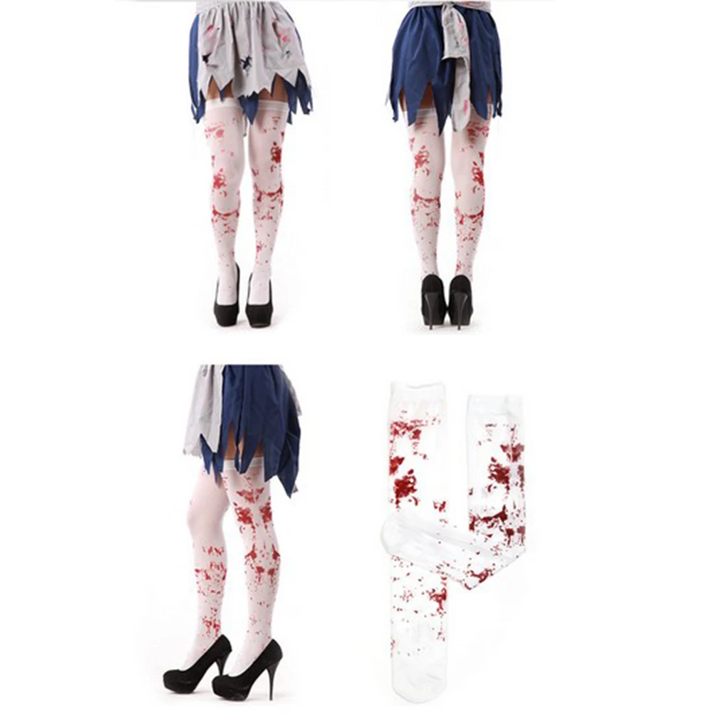 

1Pair Women Stockings Halloween Costume Party Comfortable Wear Scary Effects Mysterious Atmosphere