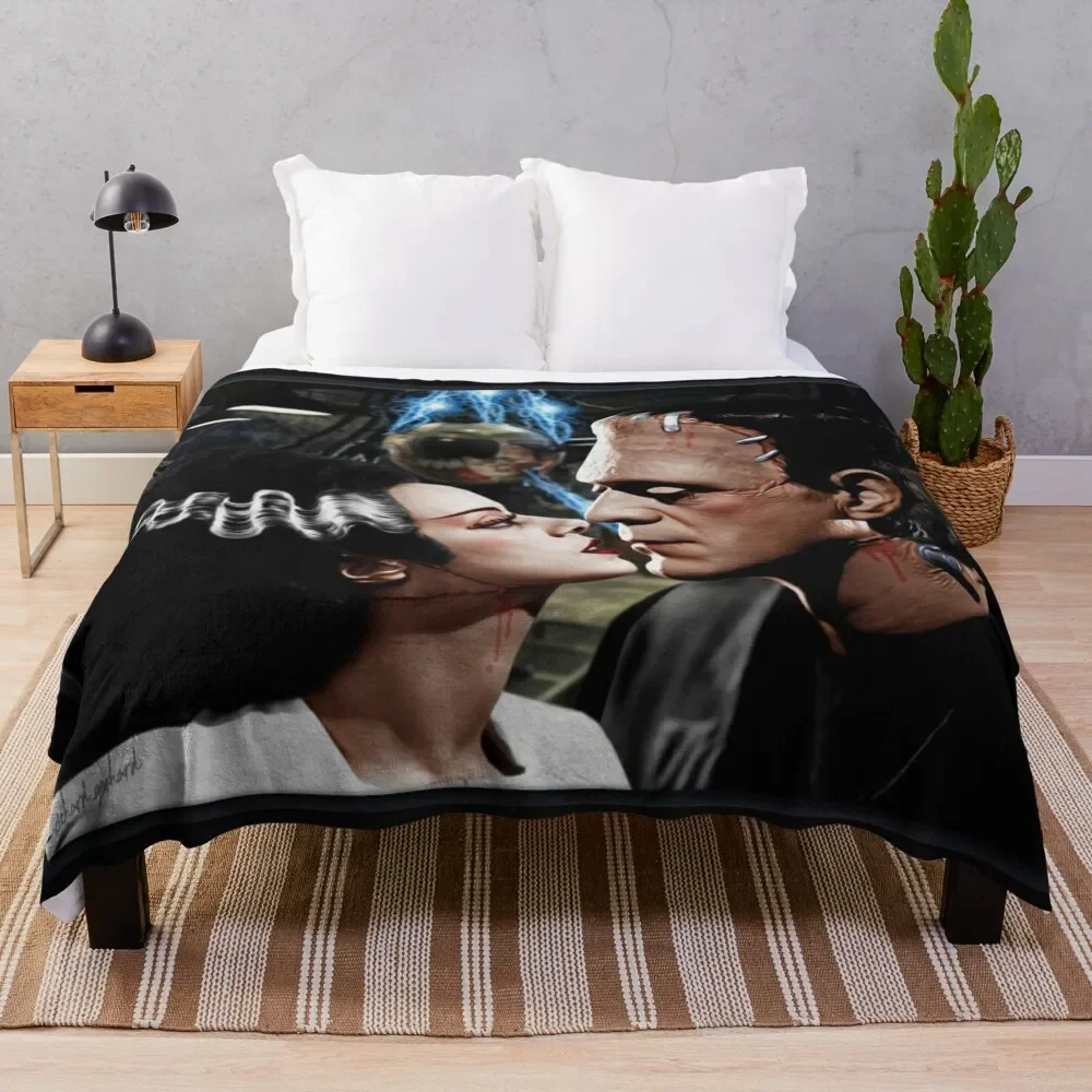 

The Monster and His Bride Throw Blanket Decorative Beds Sofas anime Blankets