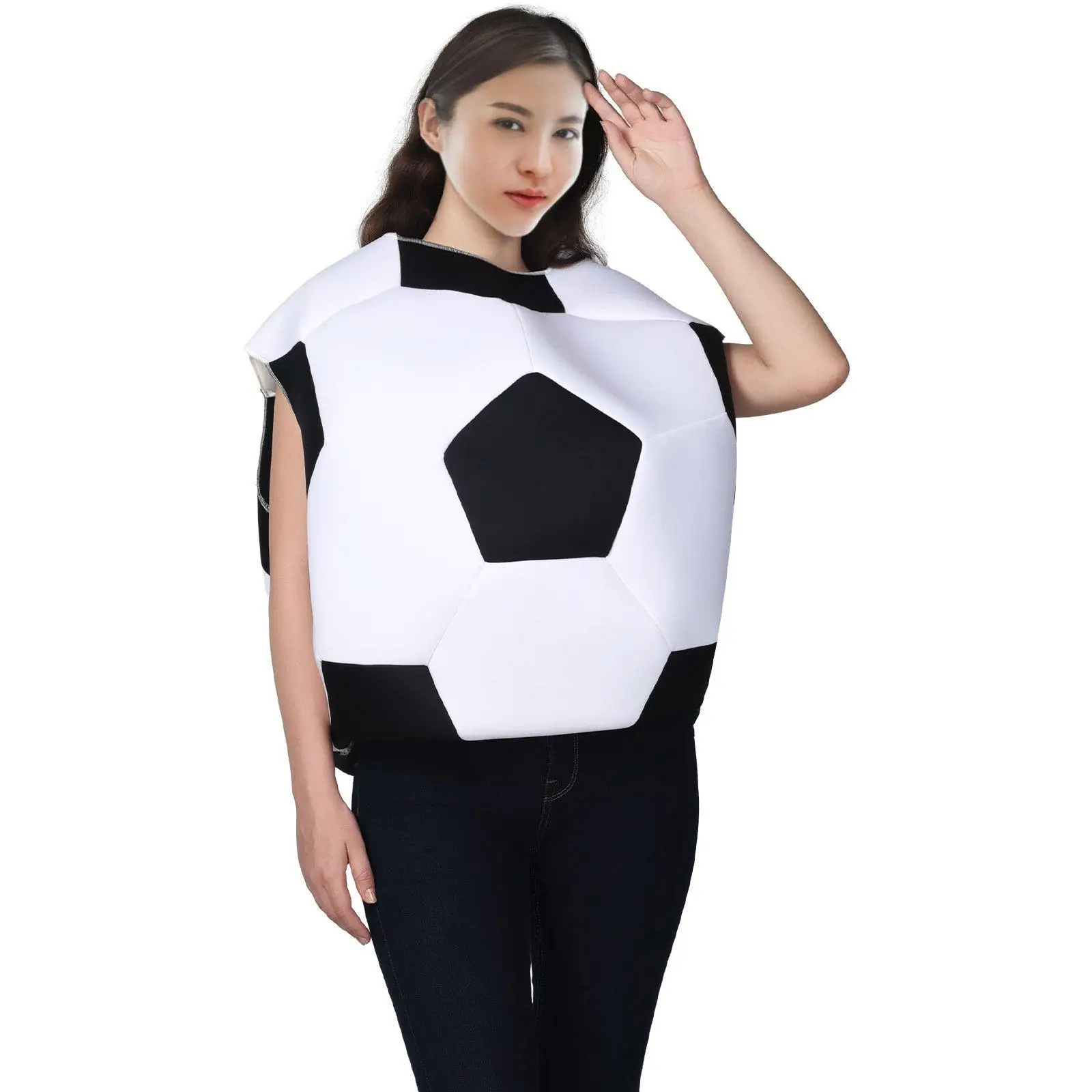 Soccer Ball Costume Lightweight Reusable Cosplay Suit Sports Balls Theme for Nightclub School Performance