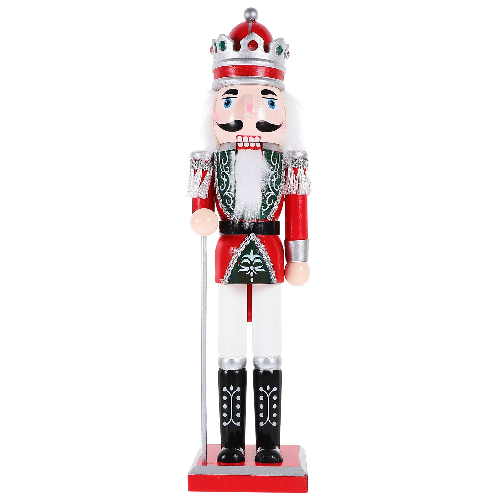 Christmas Traditional Nutcracker Soldier Desktop Decoration Wooden Craft Festive Home Party Ornament Holiday Decor Xmas Figure