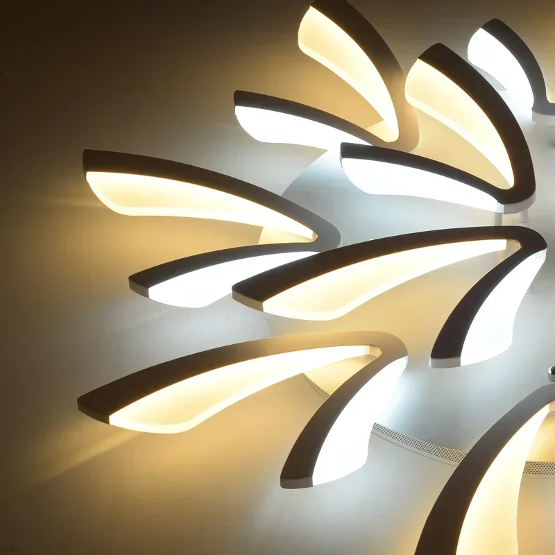2025 الاكريليك سميكة الحديثة led أضواء ثريا تركب بالسقف لغرفة المعيشة غرفة نوم غرفة الطعام المنزل تركيبات مصباح نجف