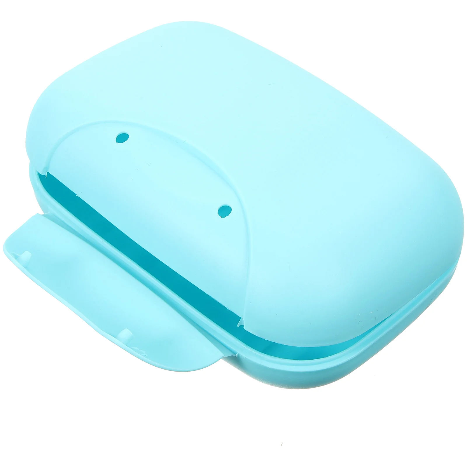 

Travel Soap Holder Box Large Blue Lightweight and Compact Soap Container Lock for Camping Hiking Bathroom Use