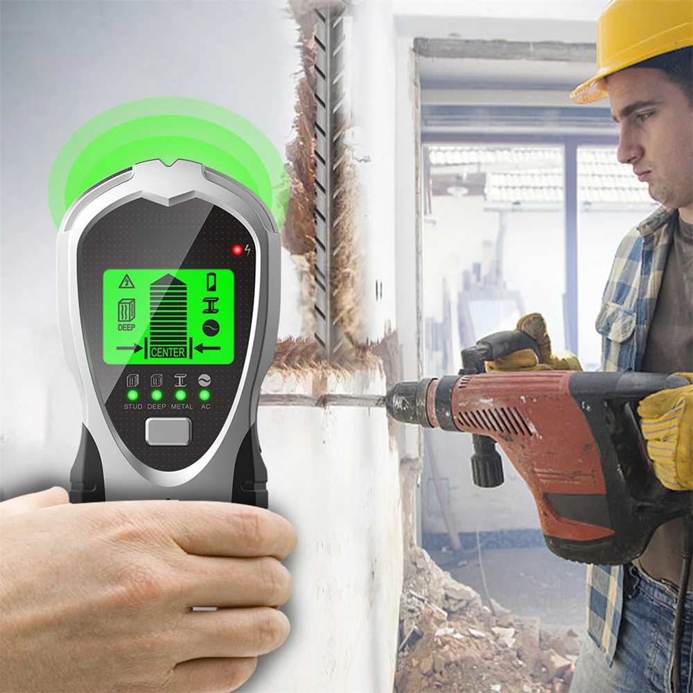 Imagem -06 - Detector de Metal Wall Inside Scanner Wood Stud Detect Decoração Ferramentas Precisas Safe Drill Hole ac Wires Finder Wd01 Sh201