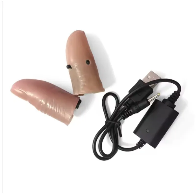 

7 Color Light-Pair Set Charging Brilliant Magic Light Magic Tricks Thumb Tips for Stage D'lite Props Gimmicks Illusion Accessory