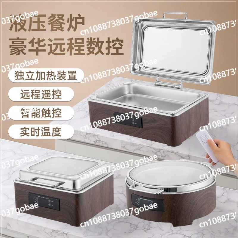 Buffet stove Stainless steel rectangular visual electric heating stove