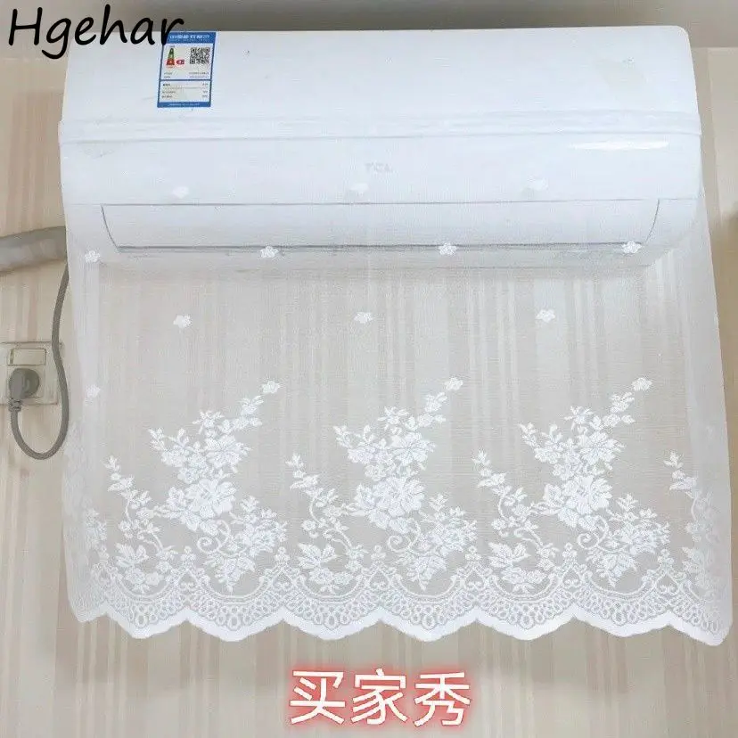 Air Conditioner Covers Lace Embroidered Dust-proof Case Household Hanging  Conditioning Anti-direct Blowing Protector Decor