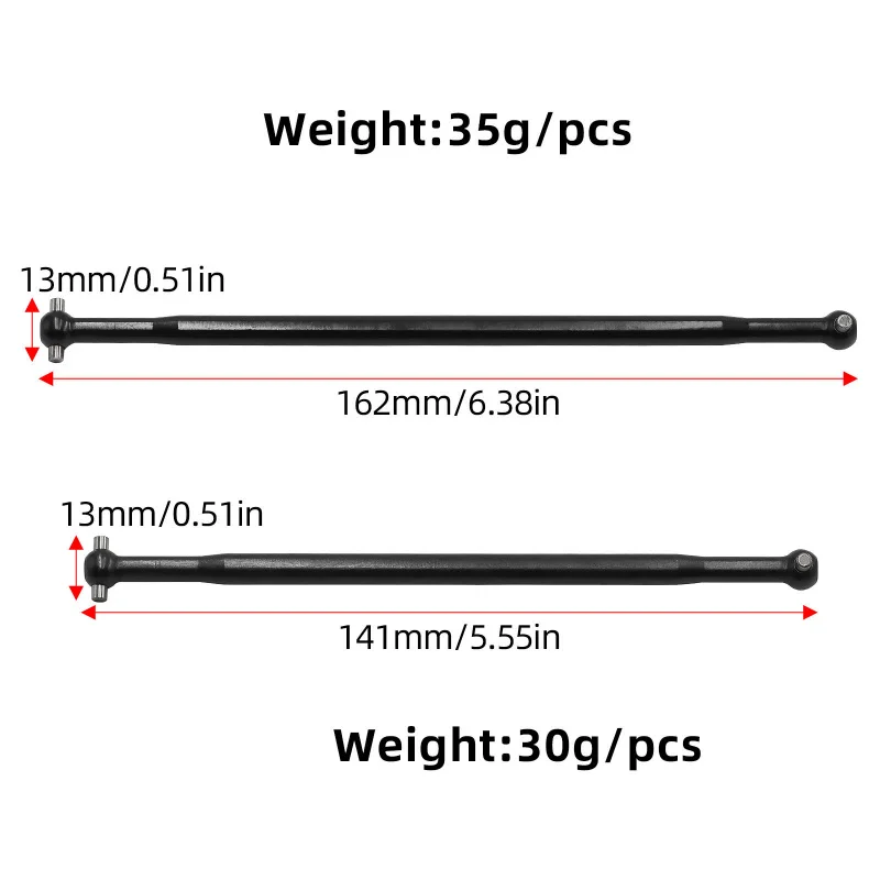 

1/7 6S Big Rock Reinforced front and rear carbon steelARA310952+ARA310460Middle transmission shaftW251