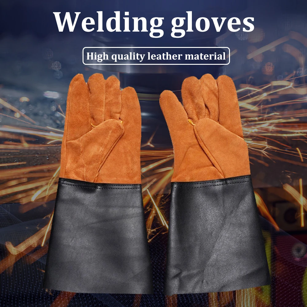 Leather Protection Gloves Welding Rose Pruning Rosetender Gardening Gloves Cowhide Gloves Protect Supplies Work Gloves