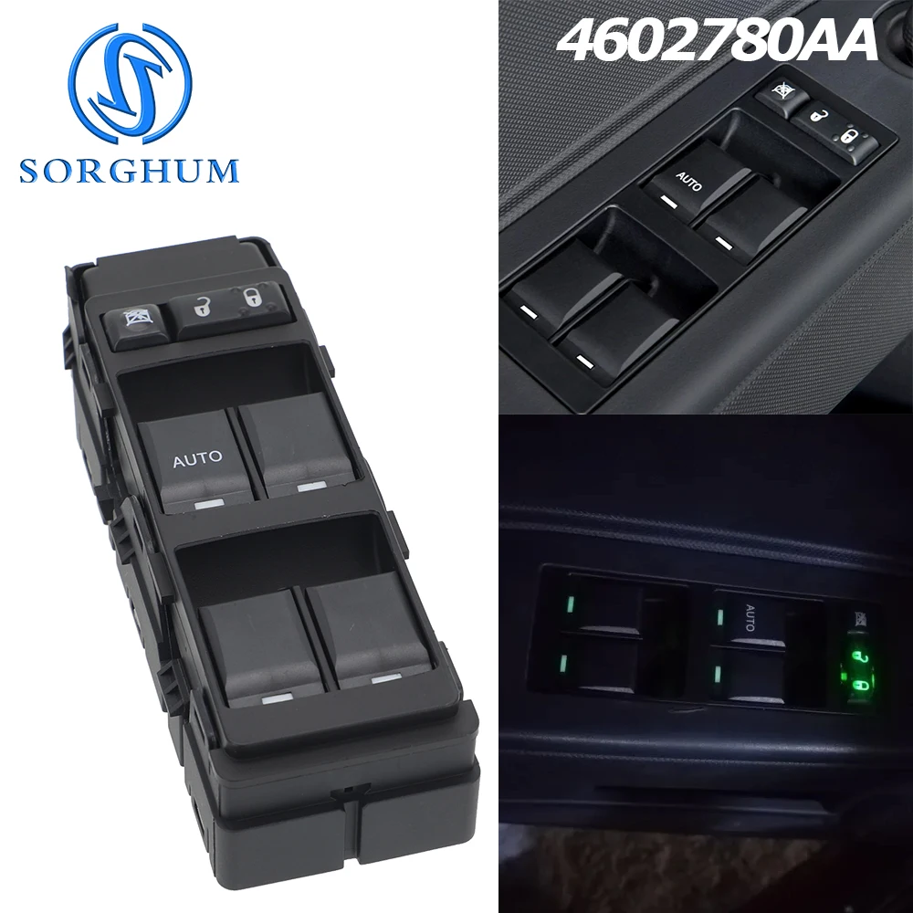 04602780AA 04602785AD Für Chrysler Sebring Jeep Patriot Compass Dodge Avenger Charger Vorderer Fahrer- und Beifahrer-Fensterheberschalter – Detail 1