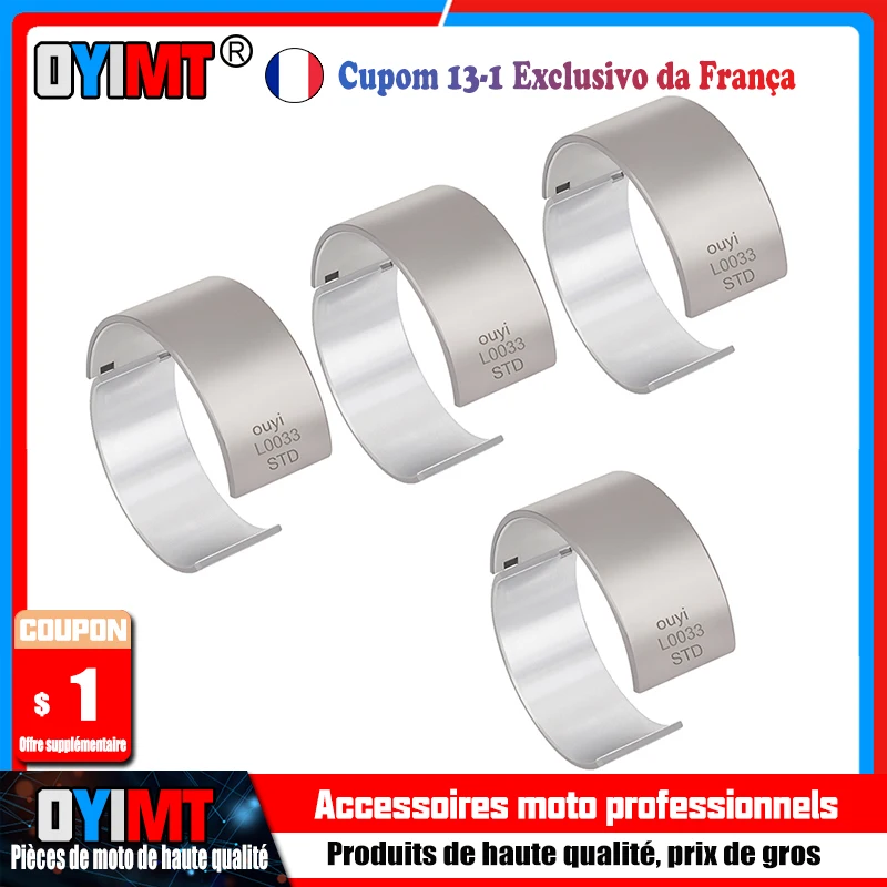 Roulement de bielle de moto, 8 pièces, 38mm ~ 37mm, pour Kawasaki ZG1400 Concours 14 ABS 1400GTR Ninja ZX1400 ZZR1400 ZX-14 ZX-14R