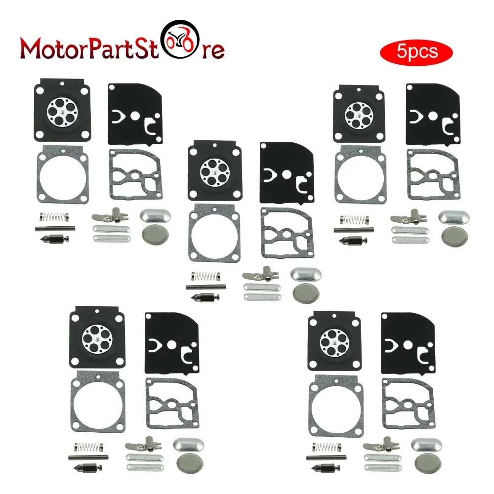 Carburetor Repair Rebuild Gaskets Kit RB-100 for Stihl FS55 FS38 HS45 BG45 MM55 & Mini Tiller 4137 EMU Trimmer ZAMA C1Q Carb