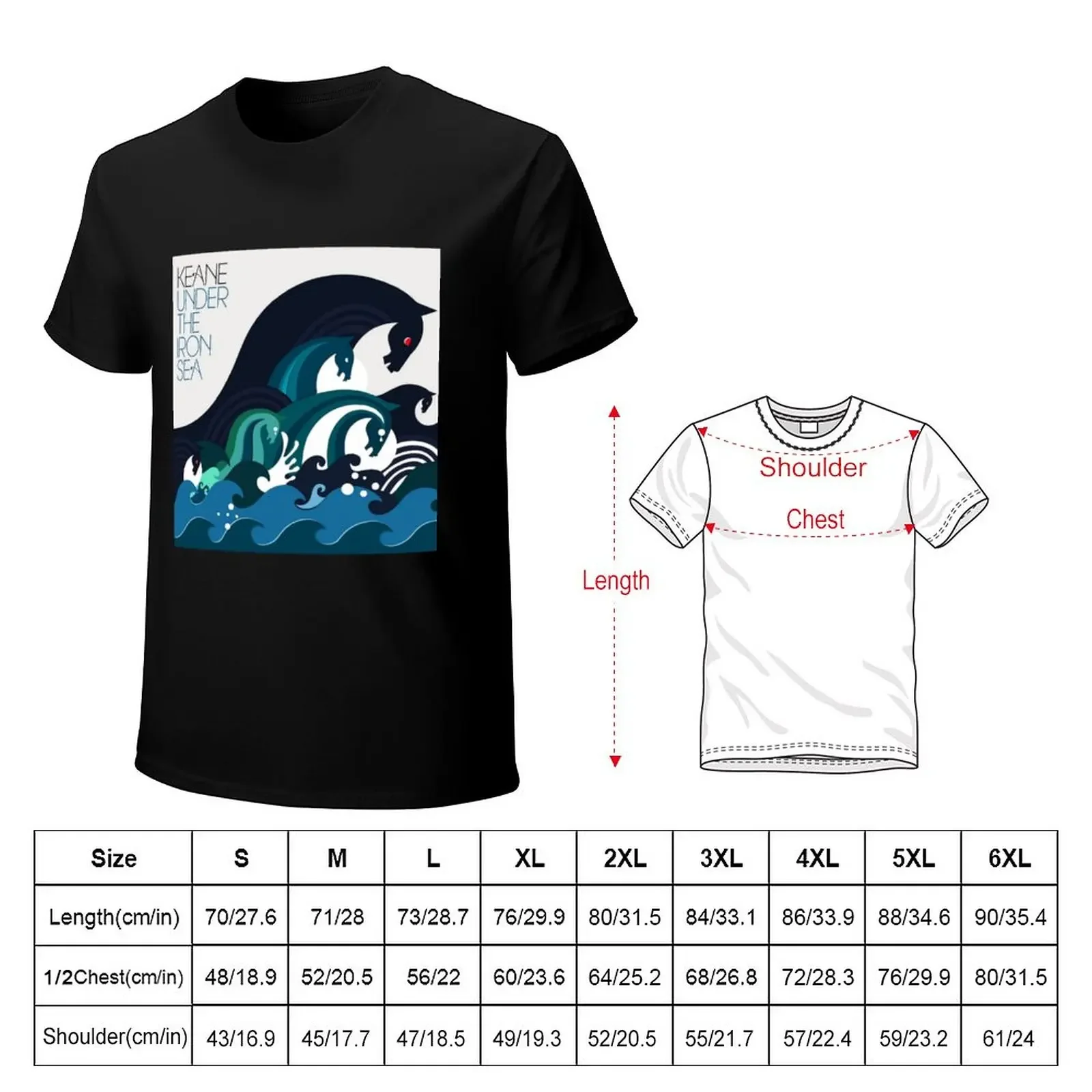 Keane under the  sea T-Shirt sports fans tops t shirts for men graphic tops Unisex Summer Short Sleeve