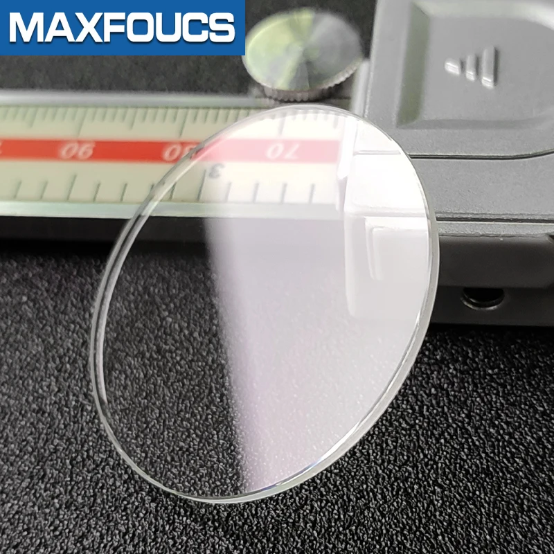 Plochý 1.5mm hustý minerální broušené sklo hoblík průměr 30~39.5mm průhledná hladký kolo hodinky částí , 1 kousky
