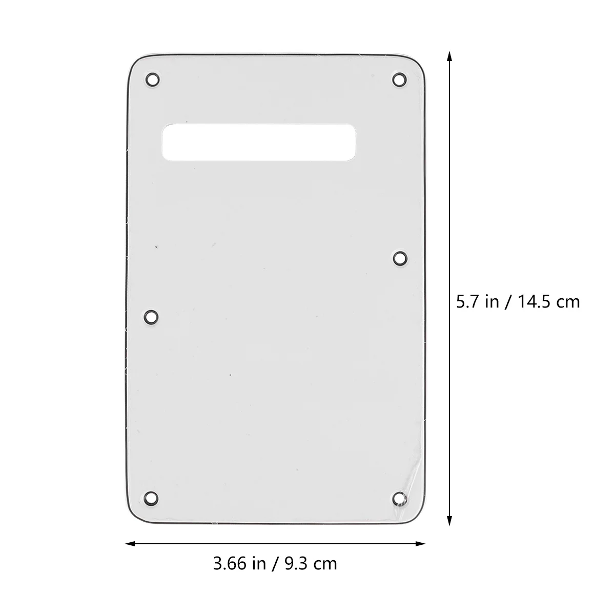 

6 Hole Electric Guitar Back Cover Plate Backplane Tremolo Cavity Backplate White