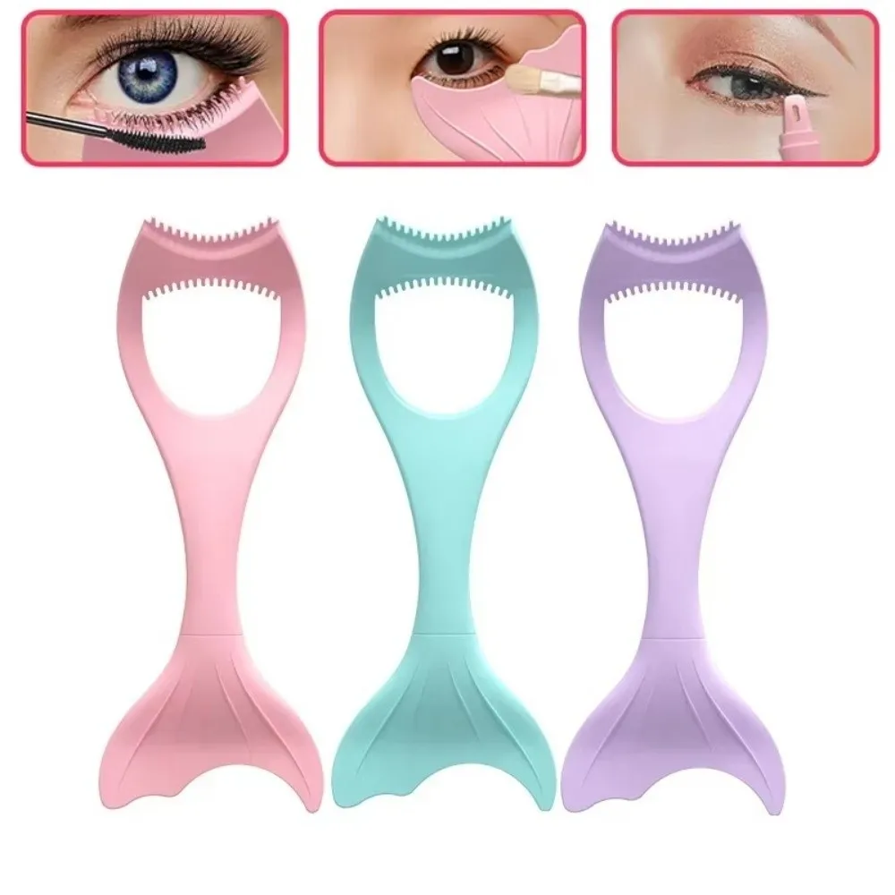 Nuevo protector de rímel de silicona, aplicador de extensión de sirena, protector de sombra de ojos, pestañas postizas, delineador de ojos, ayuda para mujeres, niñas y principiantes