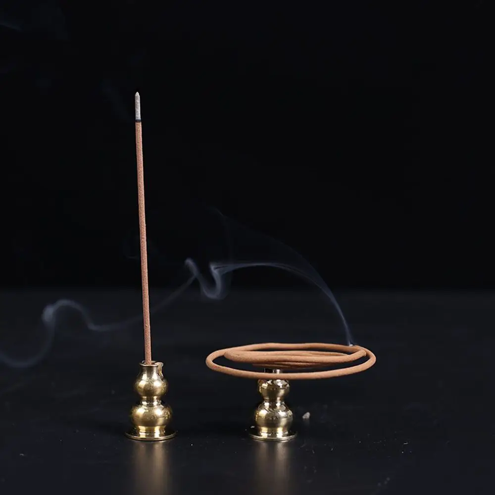 Diverse Pattern Traditional Shapes Buddhism Gadgets Home Decor Copper Censer Ash Catcher Joss-stick inserted Incense Holder