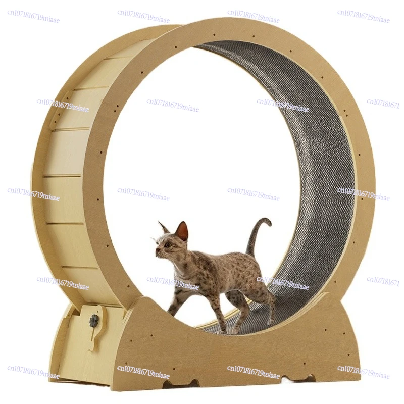 

Cat treadmill, silent cat running wheel, solid wood sports fitness, cat climbing frame