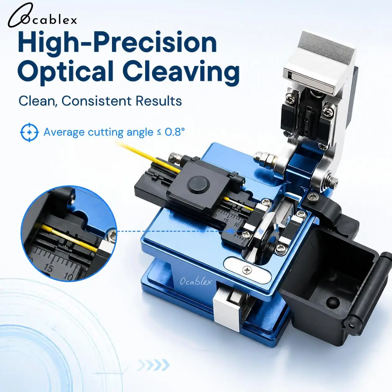 Original Signalfire C12 Cleaver High-Precision Optical Cutter Automatic Return With Waste Fiber Slot Optical fiber cutting tool