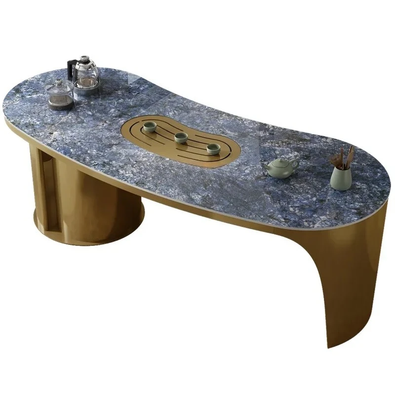 

x11Light Роскошный офисный чайный столик, комбинация ярких бытовых каменных тарелок, деловое чайное приготовление, интеллектуальная автоматическая кипящая вода