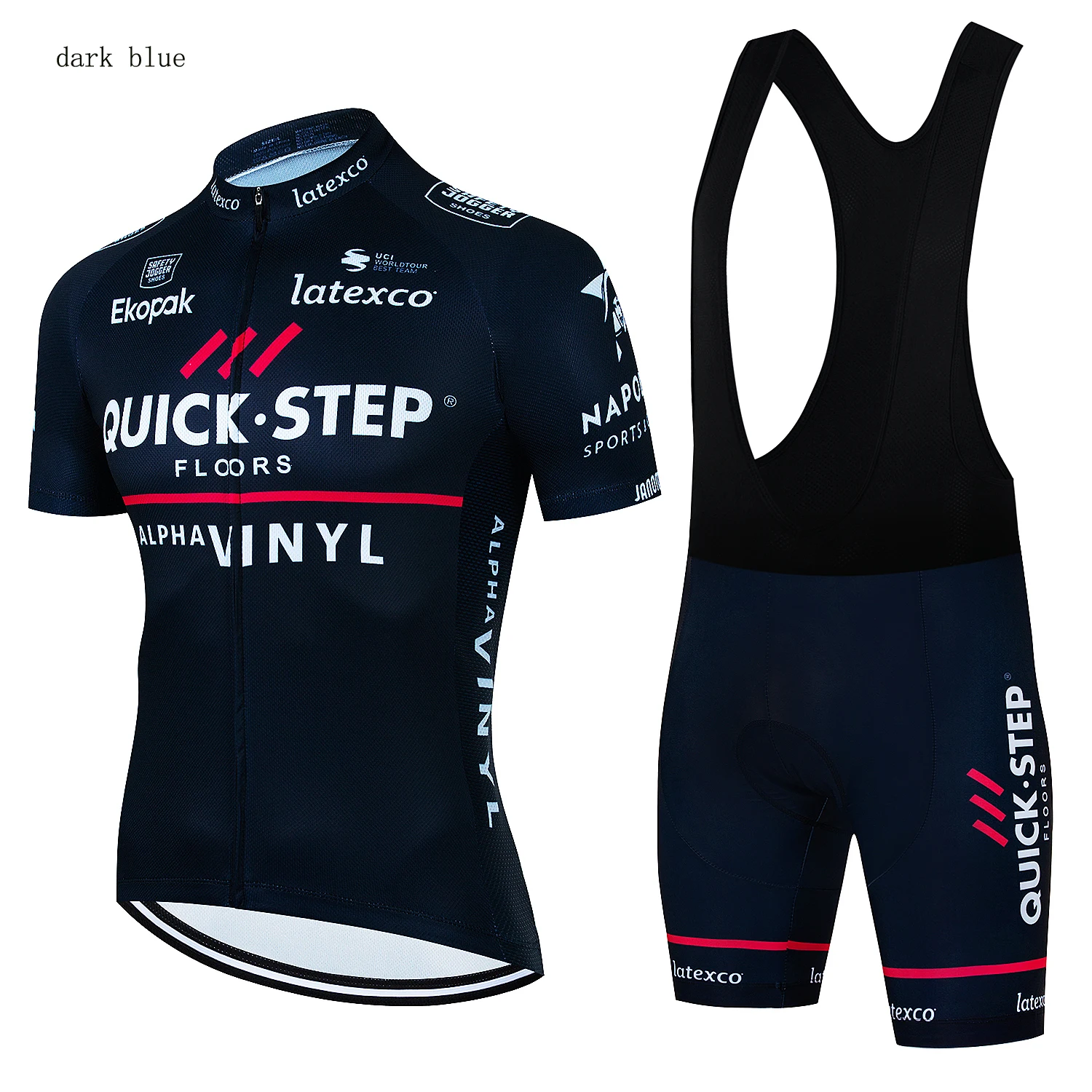 2023 QUICK STEP Men Cycling Jersey Set MTB Uniform Bike Cycling Clothing Summer Breathable Bicycle Shirt Ropa Maillot Ciclismo