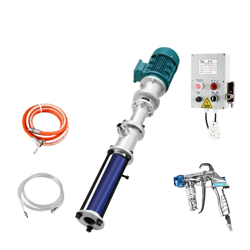 Portable High Pressure Wall Paint Sprayer 2.2KW-4.0KW Brushless Motor Real Stone Putty Coating Construction Spraying Machine