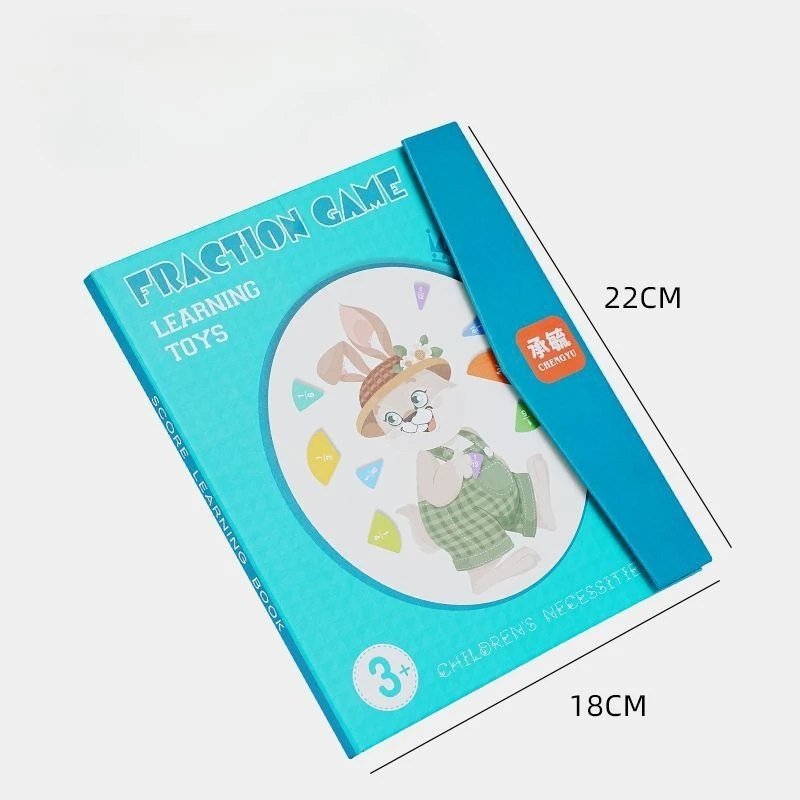 Bambini Frazione magnetica Apprendimento della matematica Giocattoli Set di libri di frazioni in legno Sussidi didattici parrocchiali Apprendimento aritmetico Giocattoli educativi