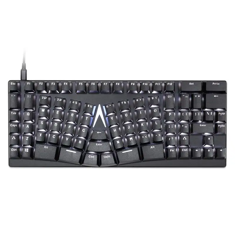 XBOWS LITE Ergonomic Mechanical Keyboard PCB Gateron Switch White LED type c ABS Kyecap Shortcut Key Red Brown Yellow