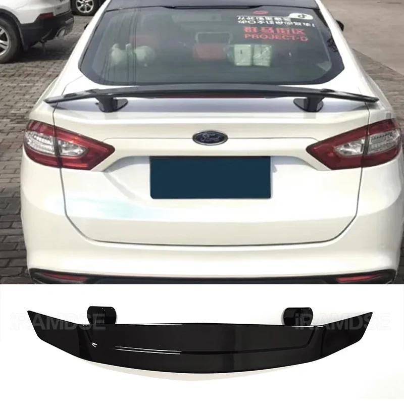 Universal Spoiler for Ford Mondeo Fusion 2012-2018 Car Trunk Spoiler ABS Plastic Rear Trunk Wing Accessories