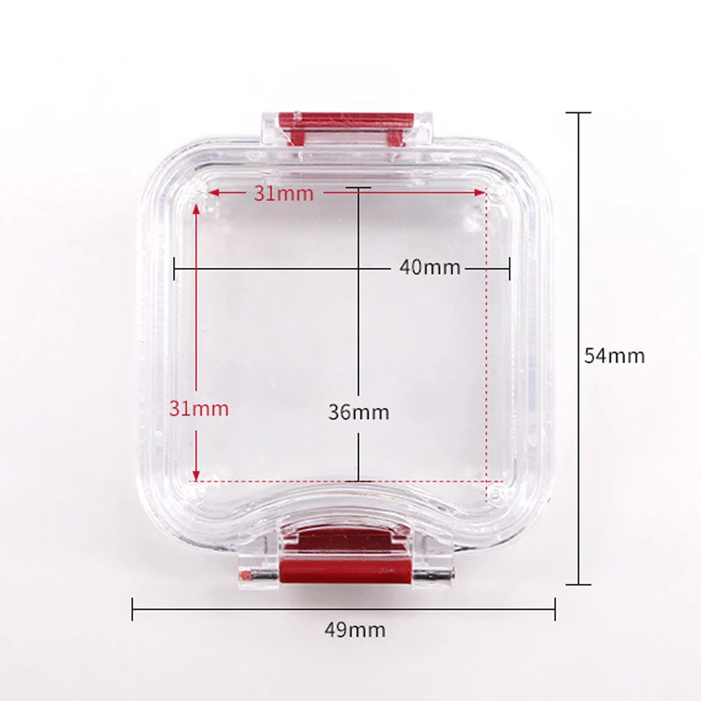 50 Stks/partij Tandheelkundige Tand Doos Met Film Clear Plastic Kunstgebit Storage Case Membraan Tand Doos