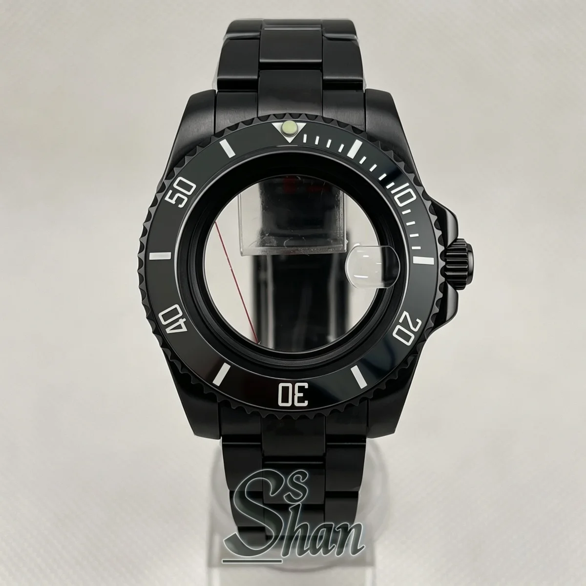 boitier-de-montre-pvd-noir-40-mm-bracelet-verre-saphir-pour-mouvement-nh34-nh35-pt5000-miyota-cadran-285-mm-292-mm-pieces-de-modification-pour-montre-de-plongee