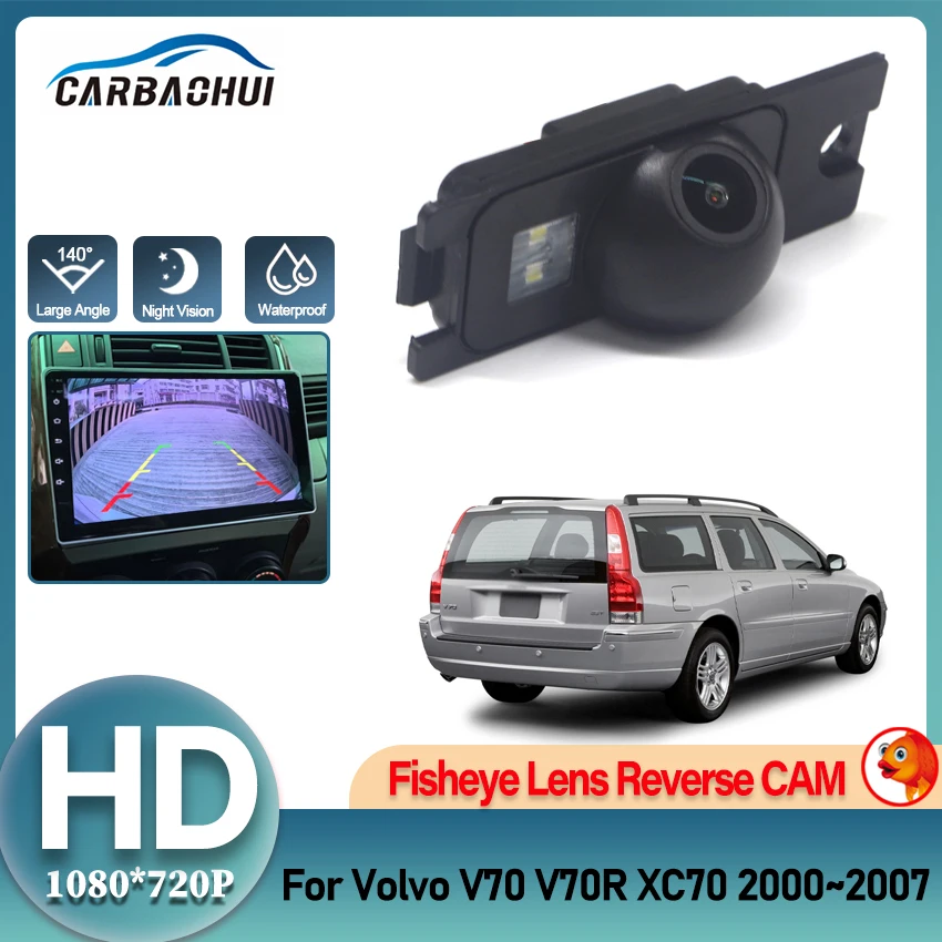 Rear View Reverse Camera For Volvo V70 v70R XC70 2000 2001 2002 2003 2004 2005 2006 2007 CCD Full HD Night Vision Back up Camera