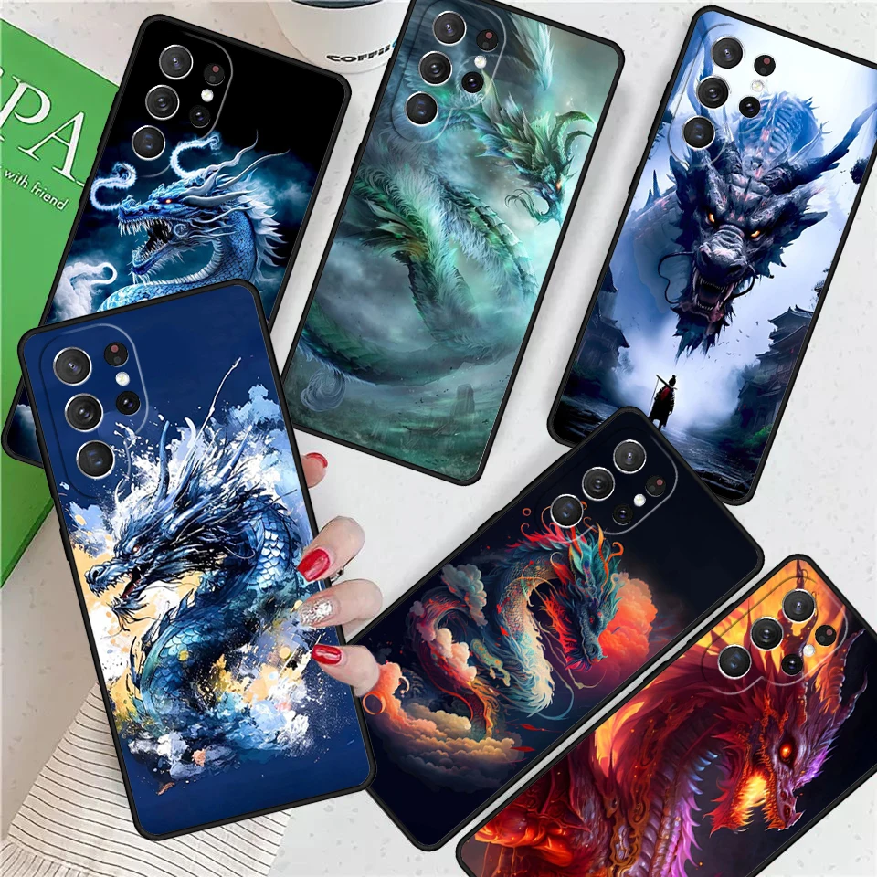 Legendary Dragon For Samsung Galaxy S24 Ultra S21 S22 S8 S9 S10E Note 10 20 Plus FE S23 Phone case Cover Coque