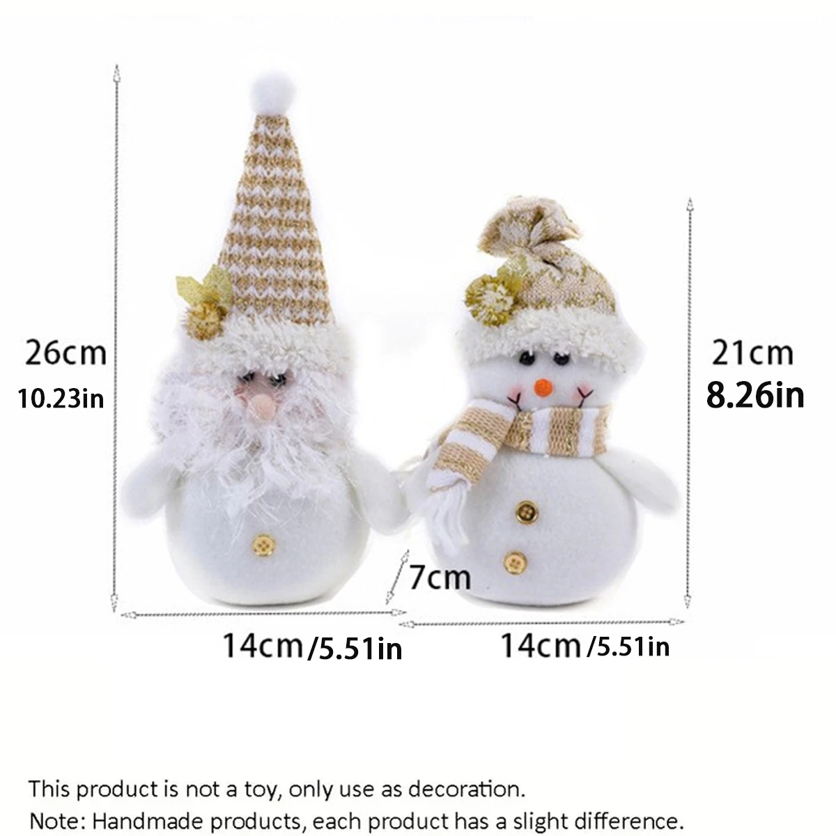 Christmas Snowman Gnome Desktop Ornament for Home Table Indoor Decor Suitable for Christmas Birthday Party Winter Gift Ornament