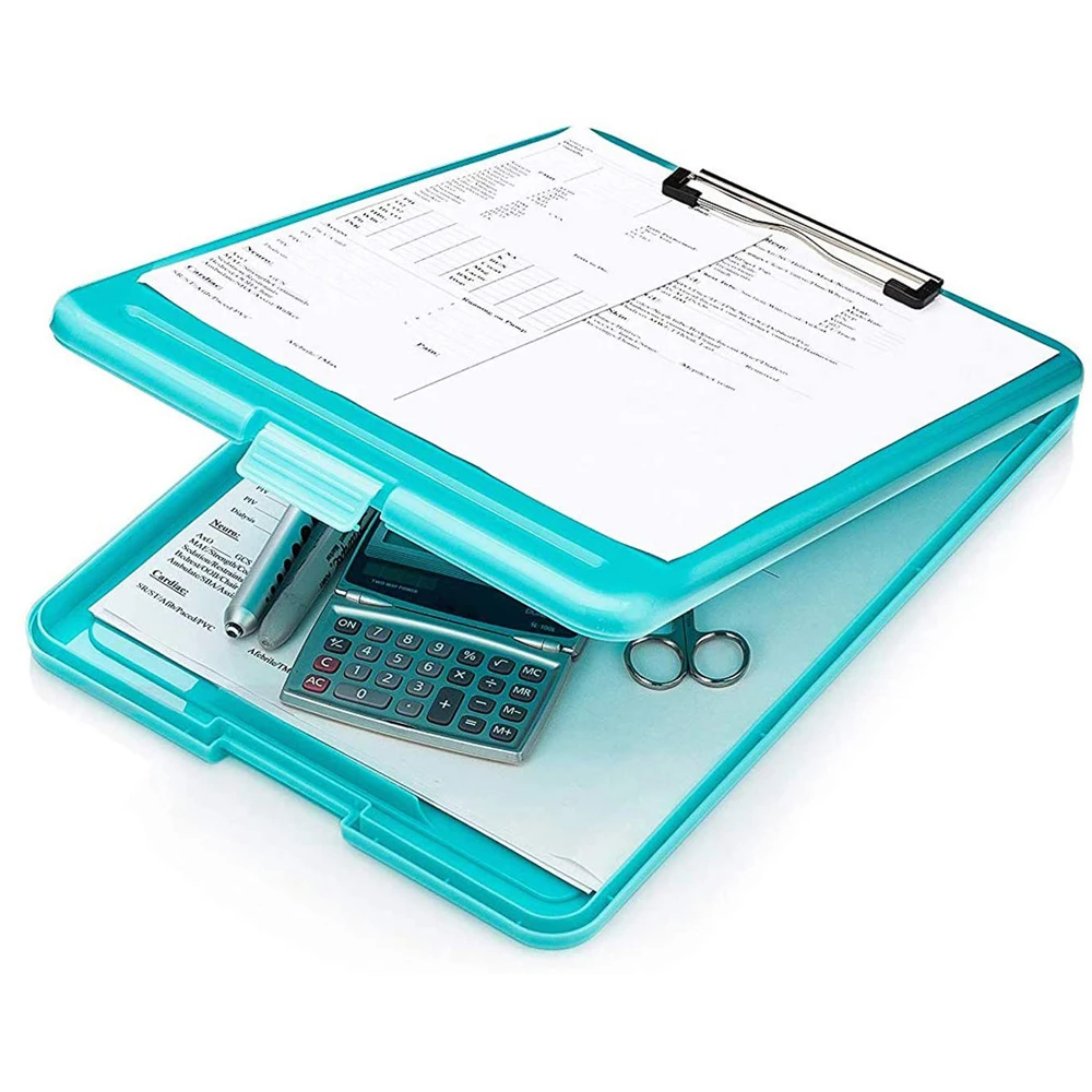 Office Supplies Paper Holder Waterproof Lightweight Stationery A4 Clipboard Box Writing Pad Filing Storage Document Case