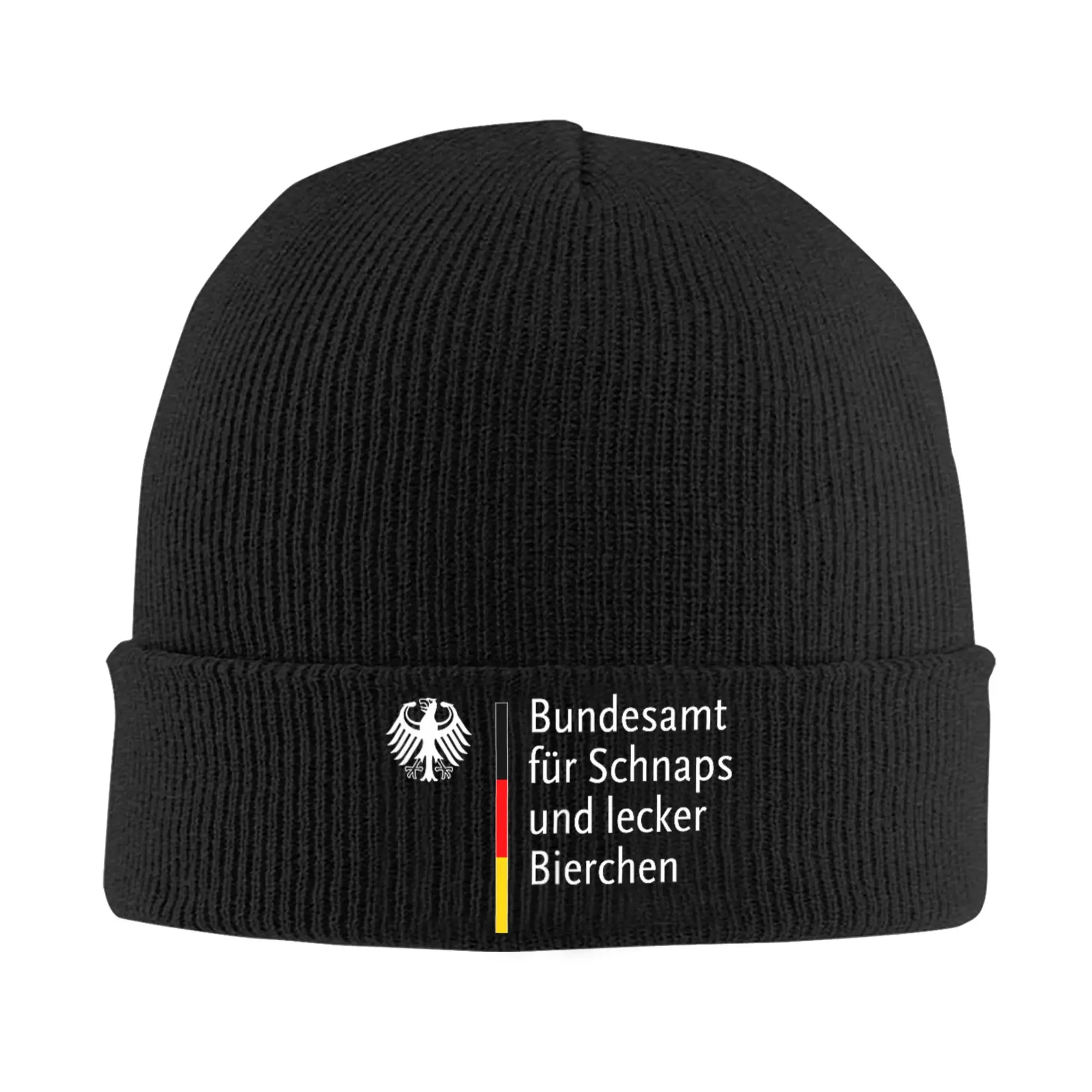 German-Federal for Schnapps and Delicious Beer Knitted Hat Beanie Winter Hat Warm Acrylic Color  Cap for Men Women Gift