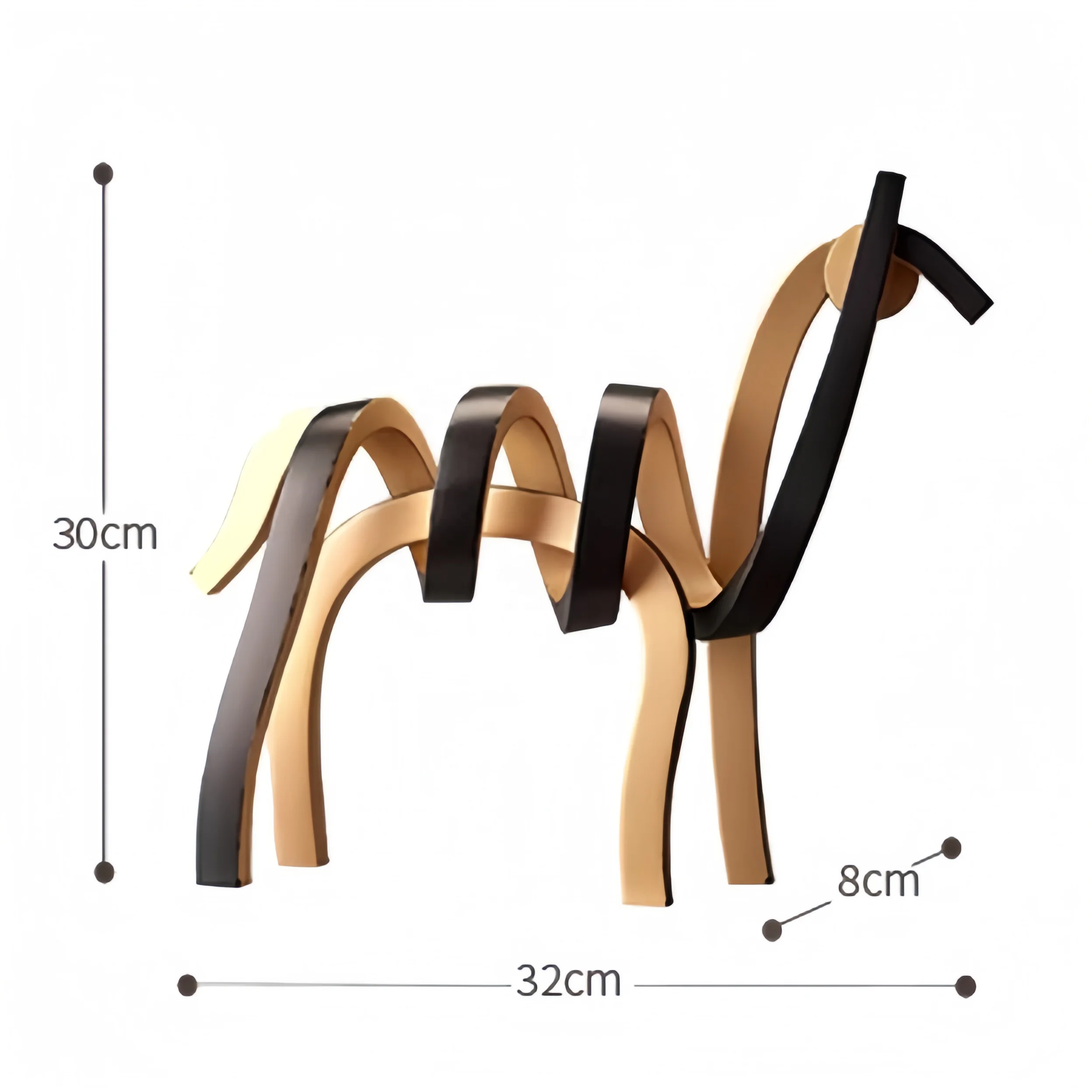 Modern minimalist sculpture horse ornament crafts abstract home ornament