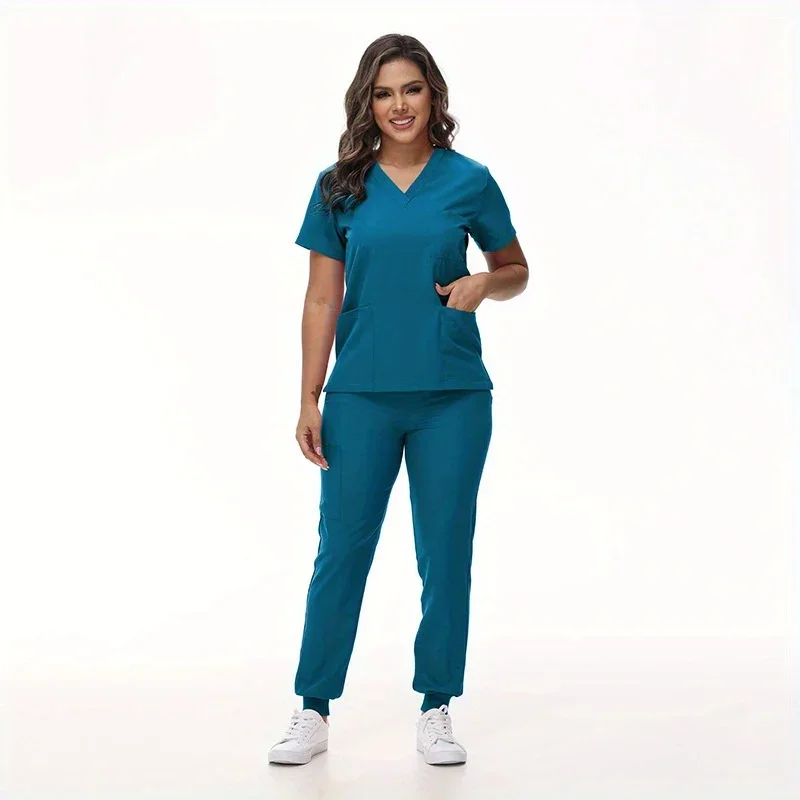 تمتد الخامس الرقبة قصيرة الأكمام مستشفى ممرضة موحدة مجموعات الصيف العمل الموحد