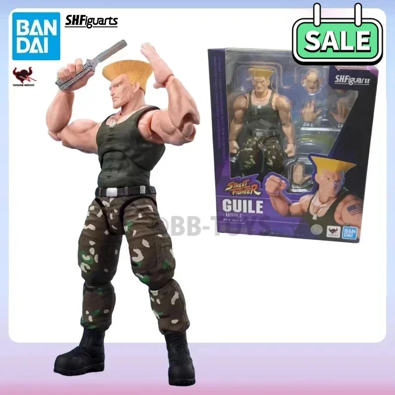 In Stock Original BANDAI SHF S.H.Figuarts Street Fighter 6 Guile OUTFIT Anime Figure Toys PVC Model Collection Birthday Gift