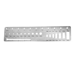 1pc Orthopedic Measuring Ruler for Kirschner Wire Drill Screw Plate Measuring Diameter Orthopedic Instrument Stainless Steel