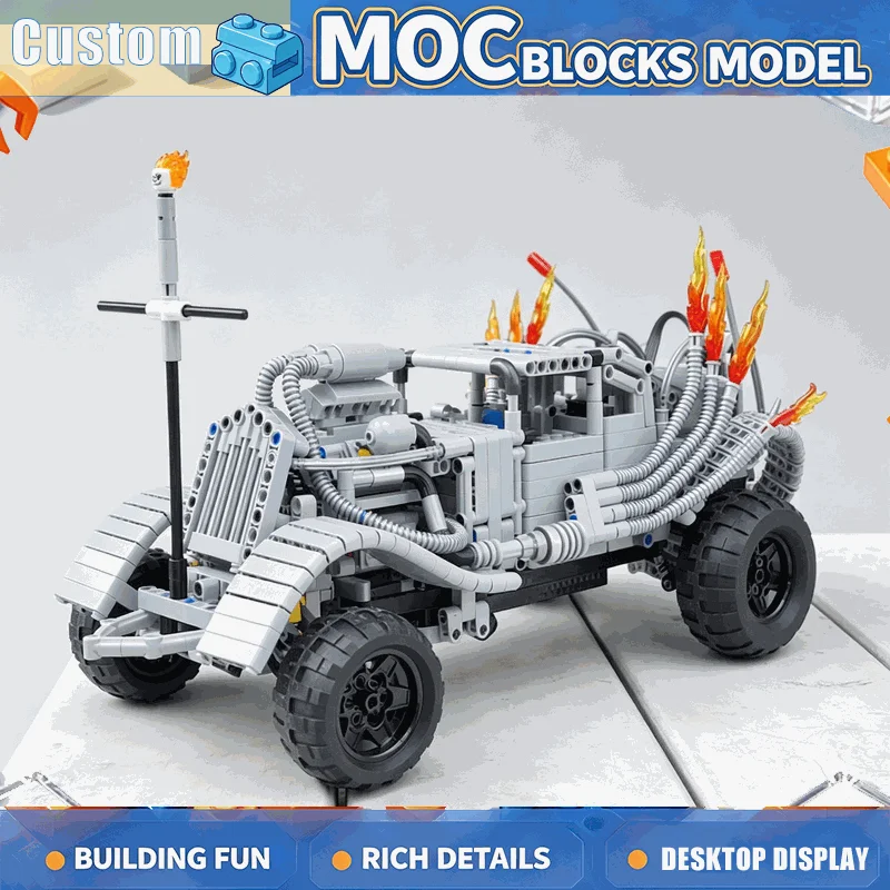 1304PCS MOC Off Road Desert Vehicle Model Custom Puzzle Building Blocks Modify Assembly Technical Technology Toy Birthday Gift