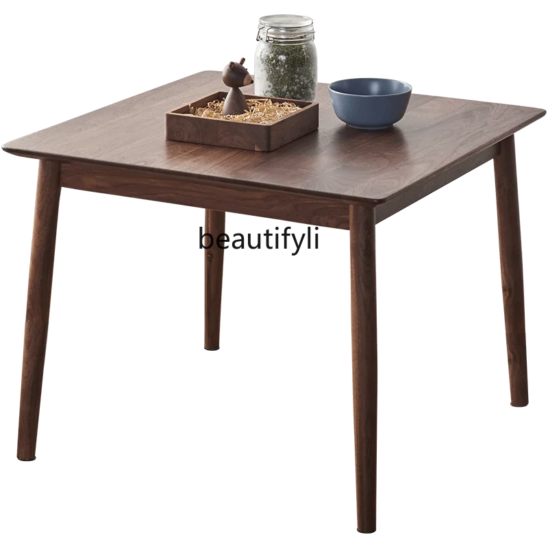 

Black Walnut Small Table Dining Table Solid Wood Desk Chair