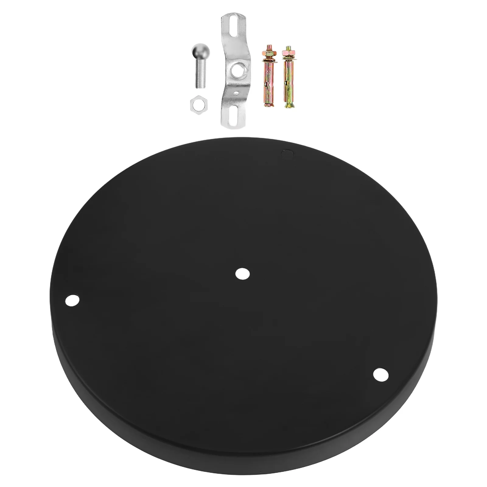 

1Set Elegant Black Chandelier Medallion Flush Mount Ceiling Light Cover Pendant Lamp Holder Decorative Canopy Plate Round Hole