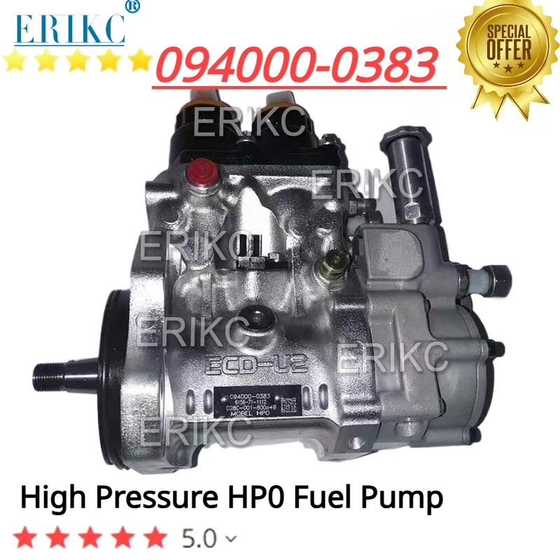 

094000-0383 High Pressure HP0 Fuel Pump 6156-71-1111 094000 0383 For Denso Komatsu PC400-7 PC450-7 PC460-7