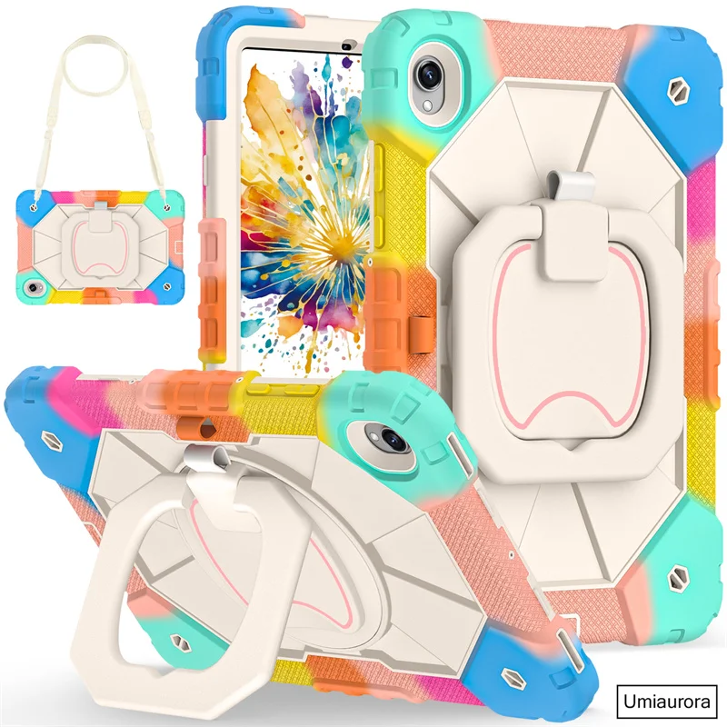 

Для Samsung Tab S11 11 "11 дюймов SM-X730 SM-X736B сверхпрочный прочный чехол для планшета с кольцом-подставкой противоударный силиконовый чехол для ПК