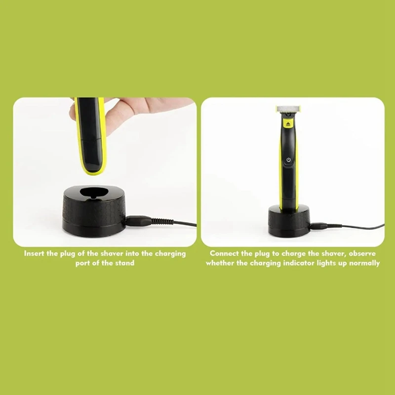 For  QP2530 2520 2630 6530 Electric Shaver T-Blade Charging Base Wall Mounted Charger Holder Charger Replacement Parts