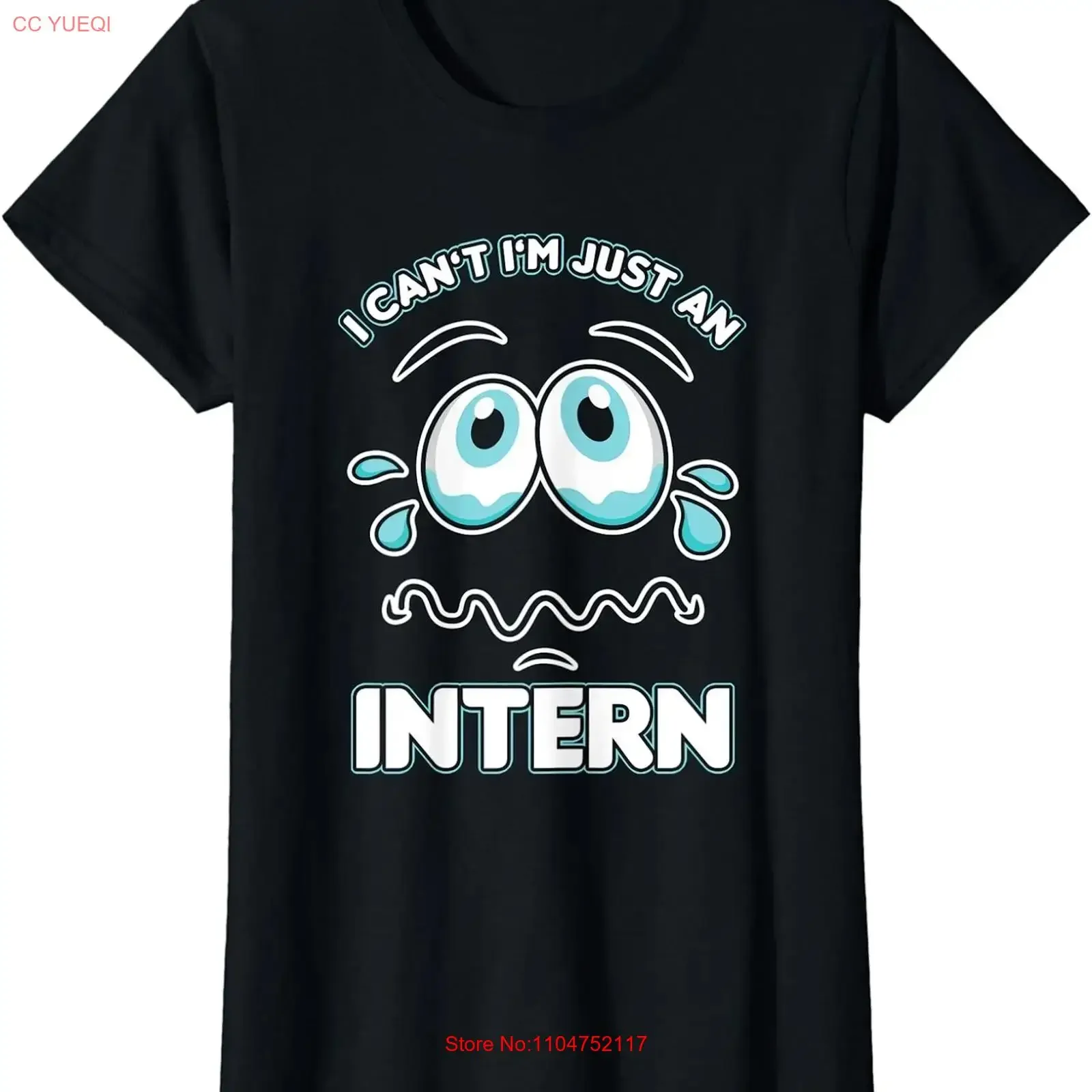 I Am Just An Intern Assistant Internship Funny Ladies' Crewneck T Shirt long or short sleeves vintage Washed fashion