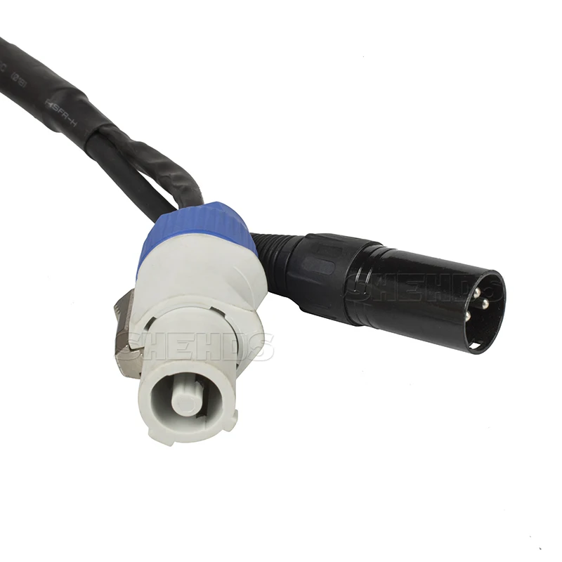 3 متر/2 متر طول مزيج Powercon التوصيل DMX كابل خط الطاقة الإضاءة اكسسوارات لمرحلة الزفاف DJ ديسكو SHEHDS