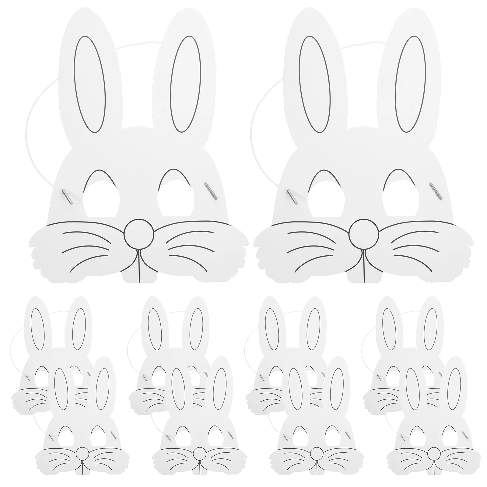 ألعاب الهالوين للأطفال لتزيين أقنعة الوجه الفارغة على الجدران للأطفال #5