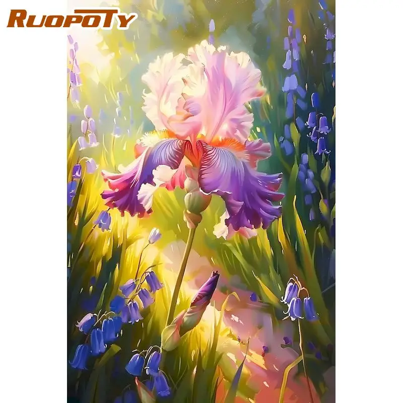 

RUOPOTY Diamond Painting Kit Handmade Diamond Art Kits For Adults Flower Full Round/Square Classic Diy Gift Diy Gift